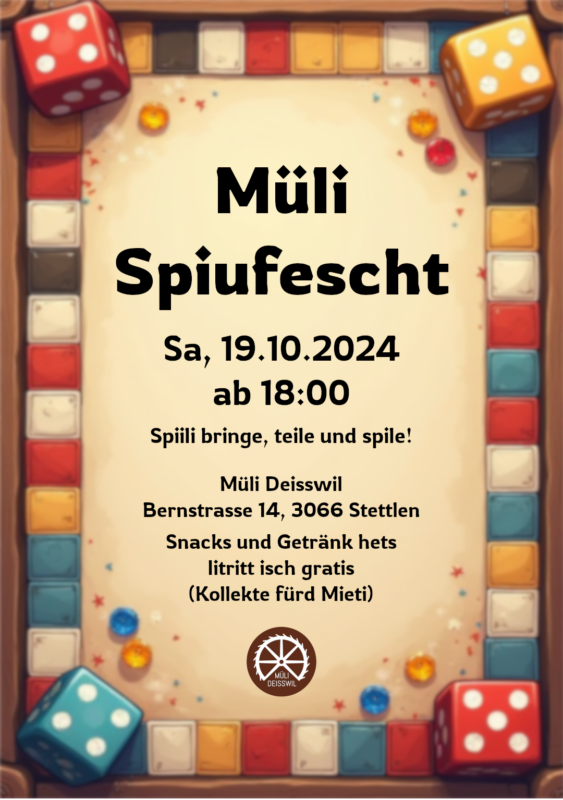 Flyer Müli Spiufescht 2024